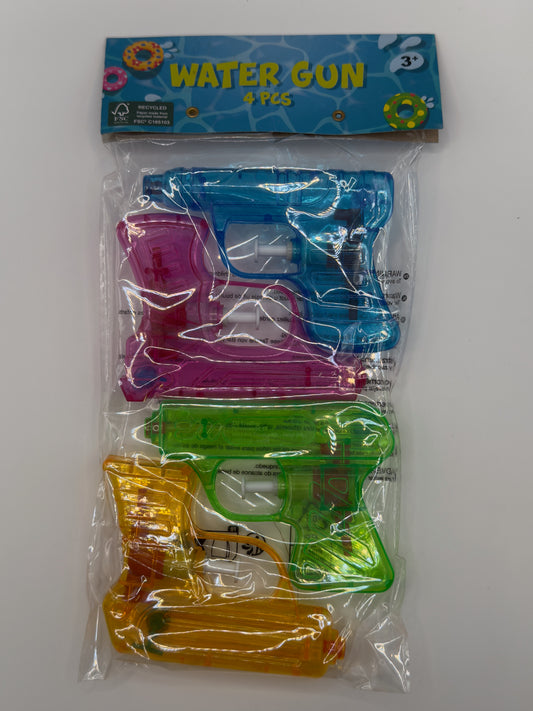 Wasserspritzpistolen 4er-Set