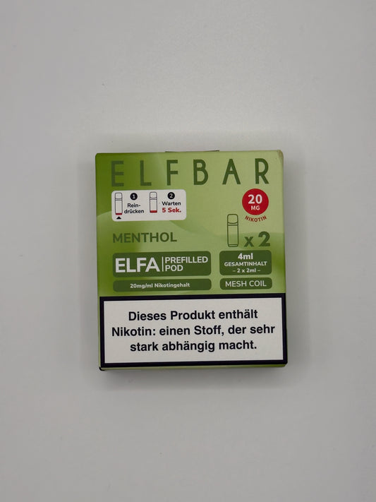 Elfbar Elfa Prefilled Pods Menthol - 20mg Nikotin