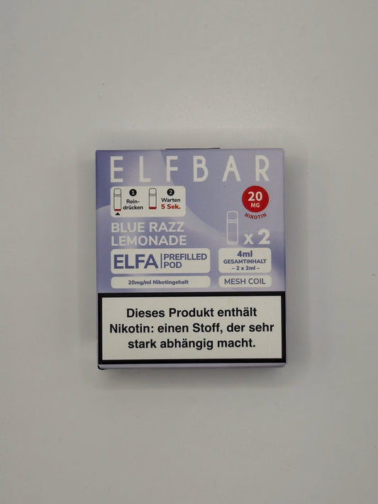 Elfbar Elfa Prefilled Pods Blue Razz Lemonade - 20mg Nikotin