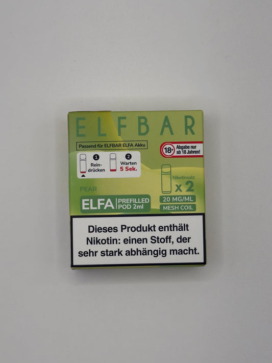 Elfbar Elfa Prefilled Pods Pear - 20mg Nikotin