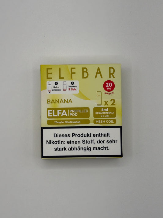 Elfbar Elfa Prefilled Pods Banana - 20mg Nikotin