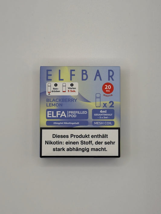 Elfbar Elfa Prefilled Pods Blackberry Lemon - 20mg Nikotin