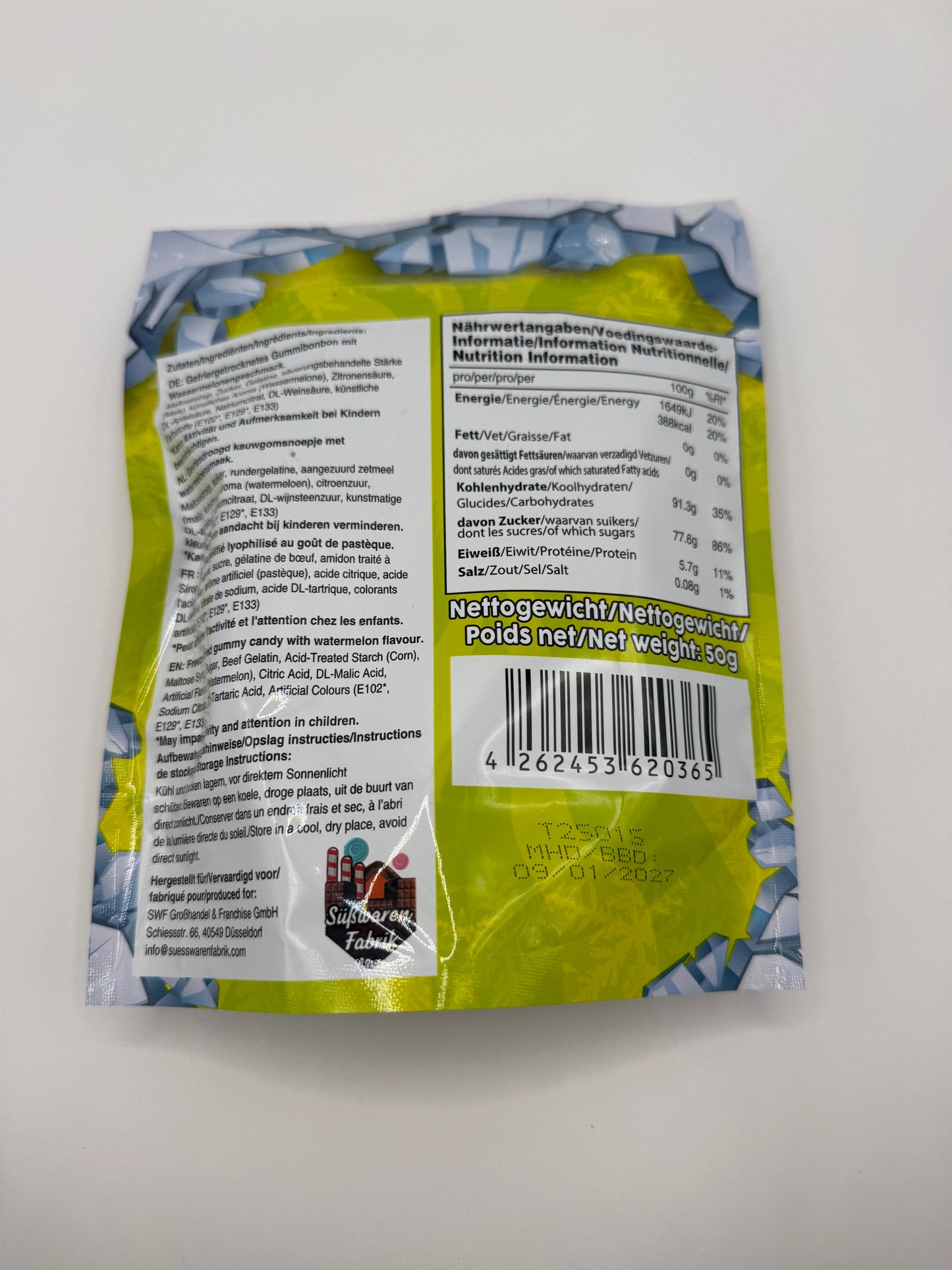 Frosty Bites Freeze Dried Candy Gummy Watermelon